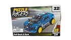 Puzzle Racers 3D Puzzle Car Model Pull Back and Race Blue & Yellow 22 Pieces