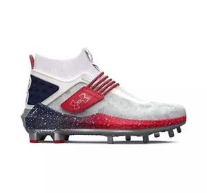 Under Armour Harper 8 Low USA ST Béisbol Blanco Azul Marino 3026590 100 Hombres Talla 7 NUEVO - Imagen 1 de 7