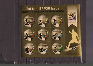 Zimbabwe mnh sheet gold foil soccer in south africa 2010 - Picture 1 of 1