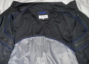Calvin Klein Herren Jacke Gr. L Windbreaker Winter Grau Navy Blau Reißverschluss Large - Bild 1 von 19