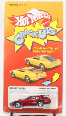 HOT WHEELS CRACK-UPS SPEED CRASHER EN MAGENTA METÁLICO (ROJO OSCURO) Foto 1 de 4