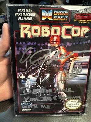 Signed Robocop Nintendo NES GAME Peter Weller USA NTSC Format Official JSA - Image 1 of 4