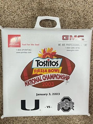 2003 FIESTA BOWL 座垫-迈阿密大学与俄亥俄州立大学 — 第 1/2 张图片