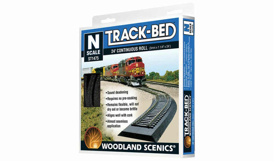 neu Spur N Woodland Scenics flex. Gleisbettung über 7m auf der Rolle ST1475