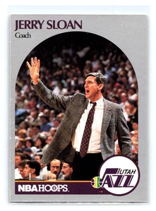 1990-91 Hoops #330 Jerry Sloan Utah Jazz - Picture 1 of 2