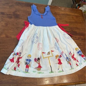 Eleanor Rose Tori dress football band cheerleader game day red white blue 14-16 - Picture 1 of 6
