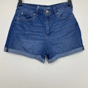 No Boundaries Shorts Gr. 13 Damen Junior blau Denim Bündchen lässig moderne Passform - Bild 1 von 10