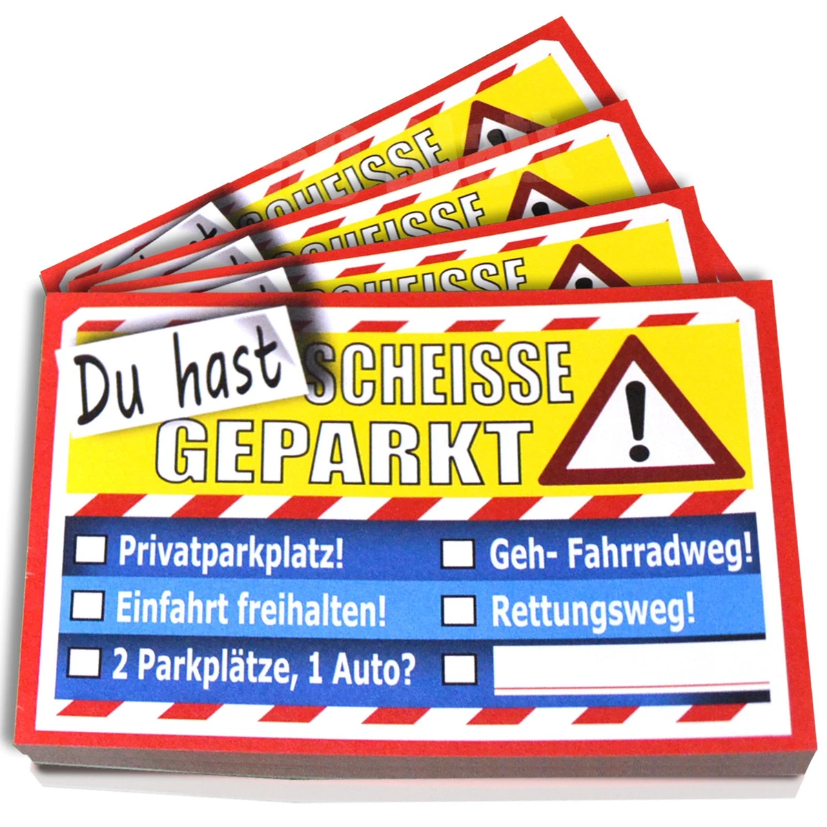 ParkFrust 40 Stück Nicht Gut Geparkt Falsch Parken Karten Witzige