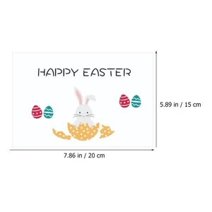  12Pcs Easter Greeting Cards with Envelopes Easter Bunny Egg Cards for Women - Picture 1 of 12