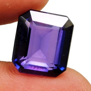 Certified 8.70 Ct Natural Purple TAAFFEITE Emerald Cut Certified Loose Gemstone - Imagen 1 de 10