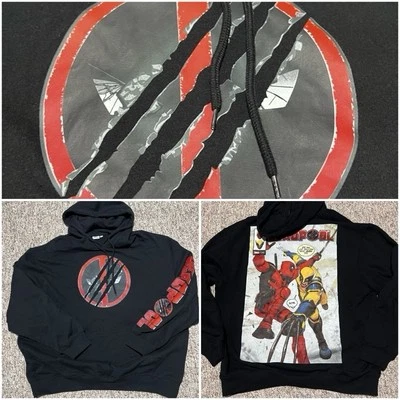 Sudadera con Capucha Deadpool Wolverine Promo Película Marvel Comics 2XL Excelente Estado Foto 1 de 4