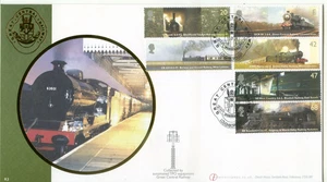 2004 LOKOMOTIVEN 6v GREAT BRITAIN BUCKINGHAM OFFICIAL FDC LOUGHBOROUGH PMKS SEHR GUTER ZUSTAND - Bild 1 von 1