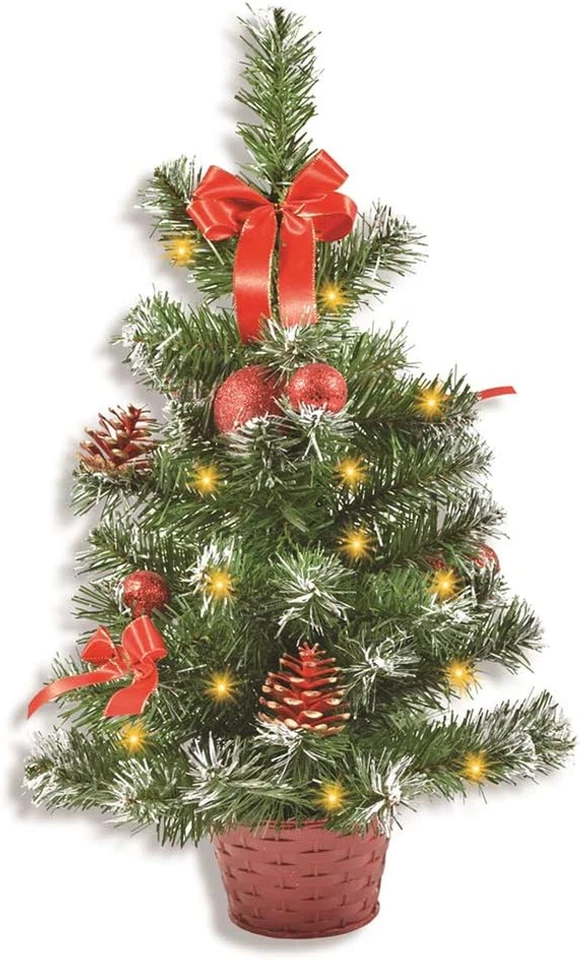 Riffelmacher - Mini Albero Di Natale Illuminato, Con Decorazioni, 50 Cm, Colori  - Immagine 1 di 4