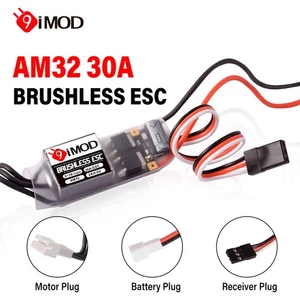 30A Brushless ESC AM32 Mini ESC 2-3S for RC 1/18 1/24 Crawler Car SCX24 TRX4M - Picture 1 of 9