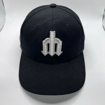 Винтажная мужская бейсбольная кепка Seattle Mariners 7 1/4 MLB New Era 90-е - Изображение 1 из 4