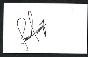 Lance Jennings signed autograph auto 3x5 index card Baseball Player H3731