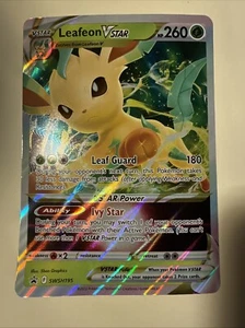 LEAFEON VSTAR SWSH195 Promo VSTAR Collection Pokemon Card NM JUMBO Oversized - Picture 1 of 5