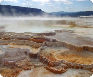Almohadilla antideslizante para ratón antideslizante Yellowstone Mammoth Hot Springs - Imagen 1 de 1