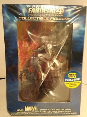 NUEVO Fantastic 4 Rise of the Silver Surfer Figura Figura Estatuilla y Cómics Digitales DVD Foto 1 de 4