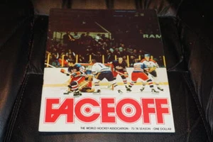 1973 1974 WINNIPEG JETS AT NEW ENGLAND WHALERS WHA HOCKEY PROGRAM BOBBY HULL  - Picture 1 of 3