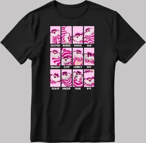 Cheshire Katze Disney Moods kurzärmeliges T-Shirt mit B Männer/Frauen C555 - Bild 1 von 6