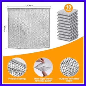 Non Scratch Multipurpose Wire Dishwashing Rag for Wet and Dry Reusable Dish Rag - Picture 1 of 10