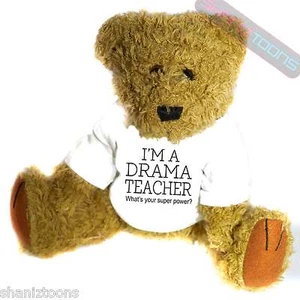 Drama Teacher Novelty Gift Teddy Bear - Picture 1 of 1