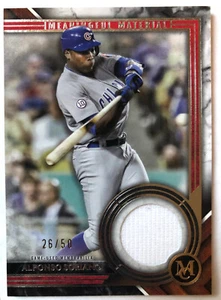 2022 Topps Museum Collection #MMR2-AS ALFONSO SORIANO Game-Used Relic SP /50 - Picture 1 of 3