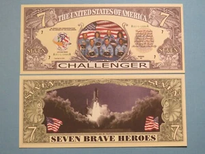 4 Bills ~ CHALLENGER: 1986 Tragic Space Shuttle ~ $1,000,000 One Million Dollars - Picture 1 of 3
