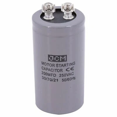 200MDF 250VAC MOTOR STARTING CAPACITOR CD60A 200uF 250 VAC Start 250V 200 MFD UF