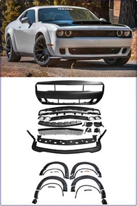 STOßSTANGE VORNE + WIDE BODY  FÜR DODGE CHALLENGER 2015 - 2024 HELLCAT STIL - Bild 1 von 6
