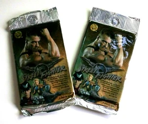 Street Fighter The Movie 1994 Capcom Booster Pack 8 Karten pro Packung x 2 Packungen  - Bild 1 von 3