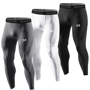 Men's Compression Pants Athletic Tight Leggings Base Layer Bottoms for Running - Picture 1 of 46