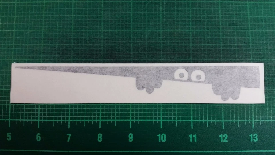 Peek-a-boo Peeping Monster - Inodoro Auto Coche Parachoques Vinilo Calcomanía Adhesiva 02025 Foto 1 de 1