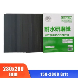 Papel de lija húmedo y seco 230x280 mm hojas de lija papel impermeable grano 150-2000 - Imagen 1 de 14