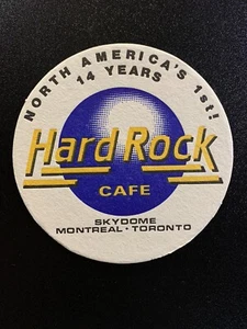 TORONTO CANADA 14 YEARS HARD ROCK CAFE COASTER NORTH AMERICA’S FIRST LOCATION - Picture 1 of 3