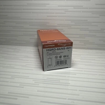 Lutron HomeWorks QS HQRD-8ANS-WH 8 amperios blanco diseñador RF Maestro controles locales Foto 1 de 4