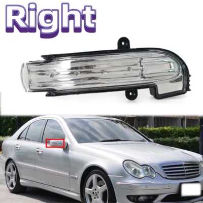 Luz de señalización del espejo derecho para Mercedes-Benz Clase C W203 C230 C240 C32 2004-2007 Foto 1 de 4