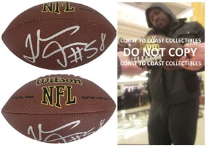 Thomas Davis Signed Football Proof COA Autographed Carolina Panthers Georgia - Picture 1 of 3