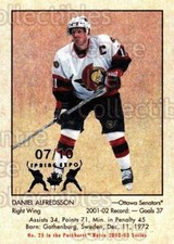 2002-03 Parkhurst Retro Spring Expo #25 Daniel Alfredsson