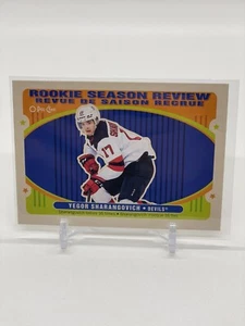 2021-22 OPC Retro Border Rookie Season Review #550 Yegor Sharangovich - Devils - Picture 1 of 2