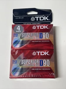 TDK D90 Cassette Tapes Superior Normal Bias 4 Stück - Bild 1 von 6