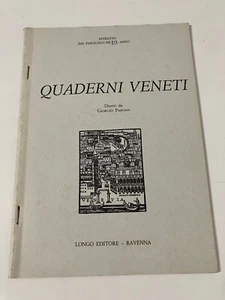 VENEZIANISCHE HEFTE Longo Editore Ravenna Giorgio Padoan - Bild 1 von 3