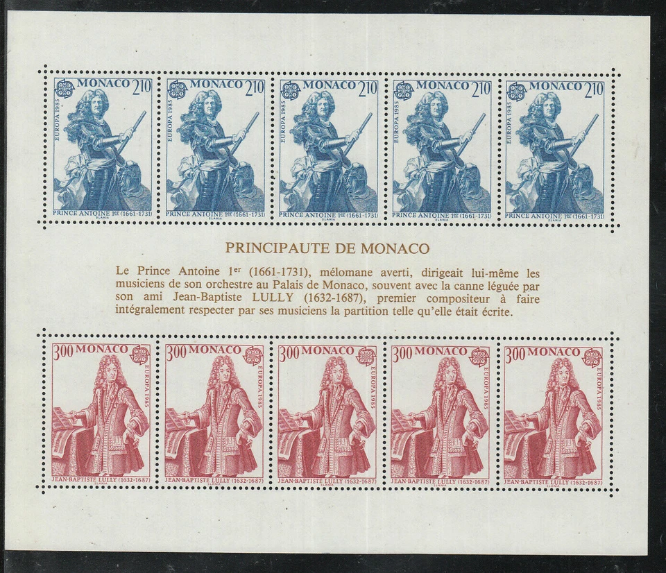 Monaco 1985 Europa Cept ** / MNH: Year of Music - Image 1 of 1
