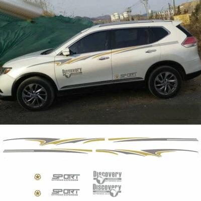 Graphics Car Side Sticker For Nissan X-Trail Waist Line Stripes Vinyl Decals - Image 1 of 4