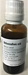 Methanesulfonic acid, 99.69%, Certified® 30g - Picture 1 of 1