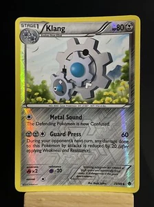 Tarjeta Pokémon Klang 75/98 Blanco y Negro Poderes Emergentes Holograma Inverso Casi Como Nueva - Imagen 1 de 5