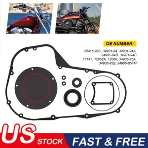 Clutch Primary Cover Gasket Kit for Harley Electra Glide Road King 1999-2006 - Bild 1 von 11