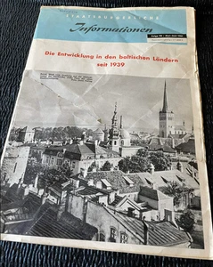 Staatsbürgerliche Informationen Die Entwicklung Ländern May June 1961 Magazine - Imagen 1 de 3