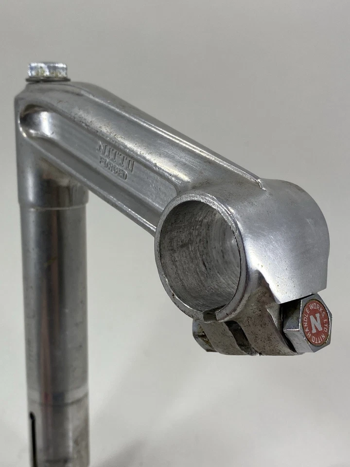 Vintage Nitto Forged Quill Stem 22.2mm 1 in 95 I-Beam Japan Road Bike Silver 70s - Image 1 of 4
